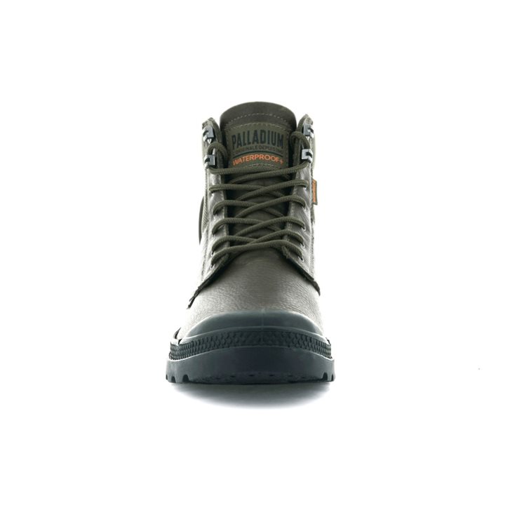 Dámské Boty Palladium Pampa Shield WP+ LTH Olivy Zelené | CZ ZFY-78L